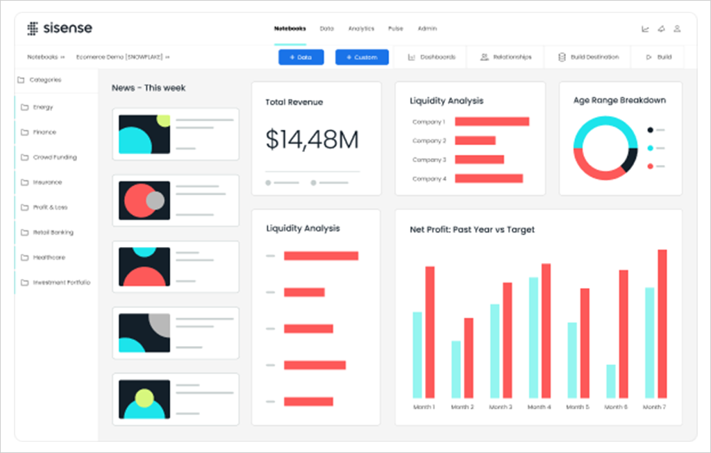 Sisense - One of the top embedded analytics platforms